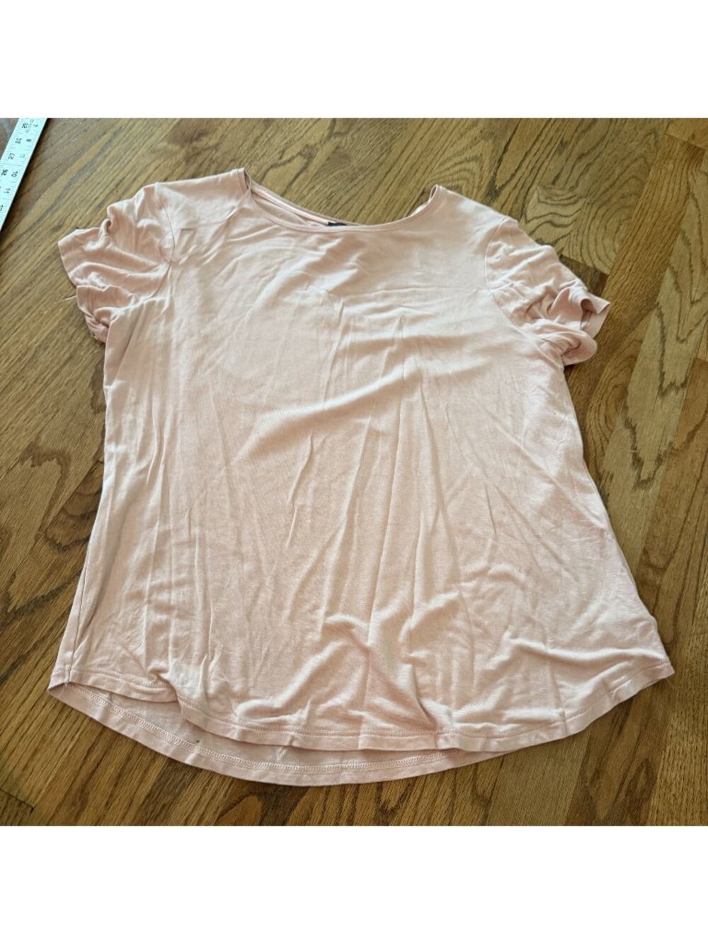 THE LIMITED WOMENS BLUSH PINK LUXE T SHIRT MEDIUM